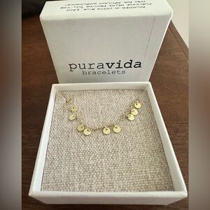 Pura Vida Gold Coin Bracelet
